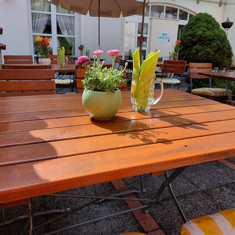 Biergarten im Roten Ochsen in Lauchheim